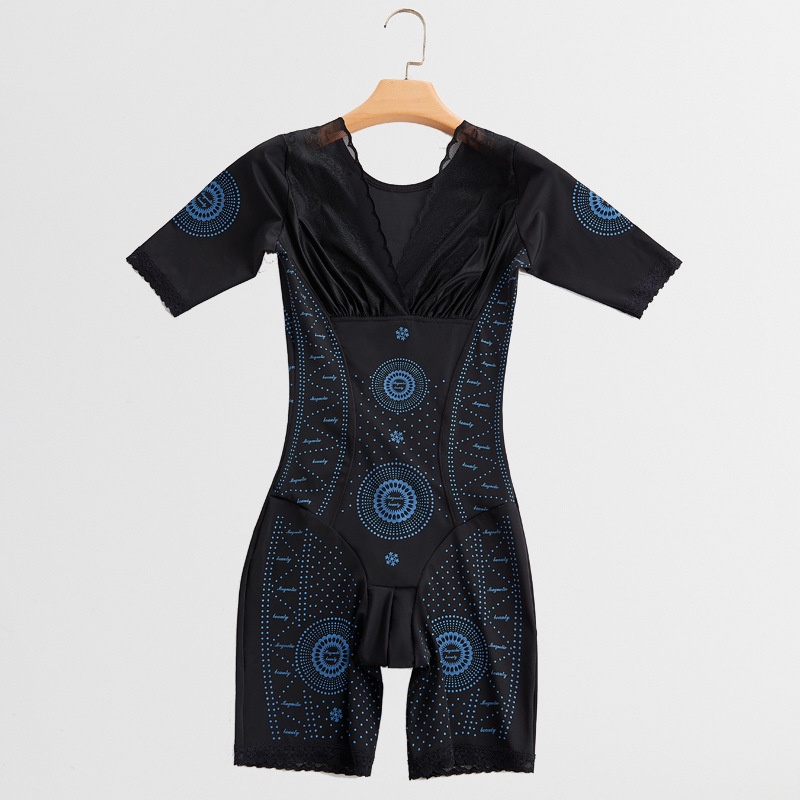 Áo Liền Quần Ngắn Tay Hở Đáy Định Hình Cơ Thể Phong Cách Mới