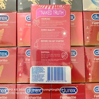 COMBO 2 Hộp 12 chiếc bao cao su Durex Ferherlite.