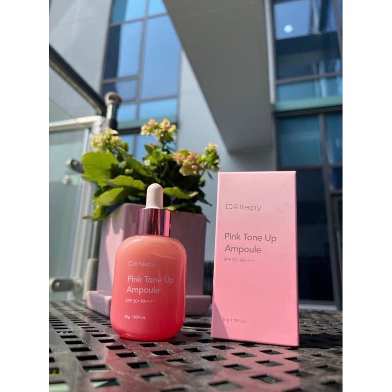 Tinh chất serum Pink tone up ampoule nâng tone kết hợp dưỡng da chống nắng
