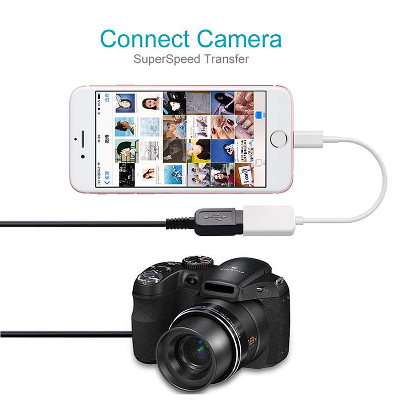 Đầu Chuyển Đổi Otg Từ Cổng Lightning Sang Usb Cho Iphone | BigBuy360 - bigbuy360.vn