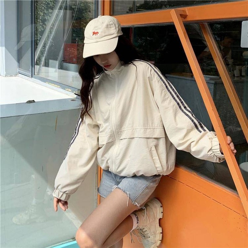 IELGY  Áo Khoác Chống Nắng Dáng Suông Dễ Phối Đồ Thời Trang Xuân Thu Phong Cách Hàn Quốc Cho Nữ