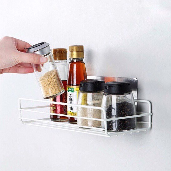 Kệ Dán Tường Nhà Bếp Tiện Lợi, Kệ Để Đồ Nhà Bếp Để Đồ Đa Năng
