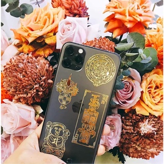 Miếng dán ⚡️FREESHIP⚡️ linh phù Lá bình an sức khoẻ tránh tai ương thái tuế -dán điện thoại, máy tính bảng, máy tính ...