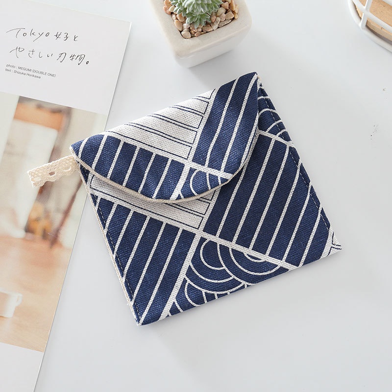 Túi đựng băng vệ sinh tùy chọn họa tiết phong cách hoạt hình đáng yêu