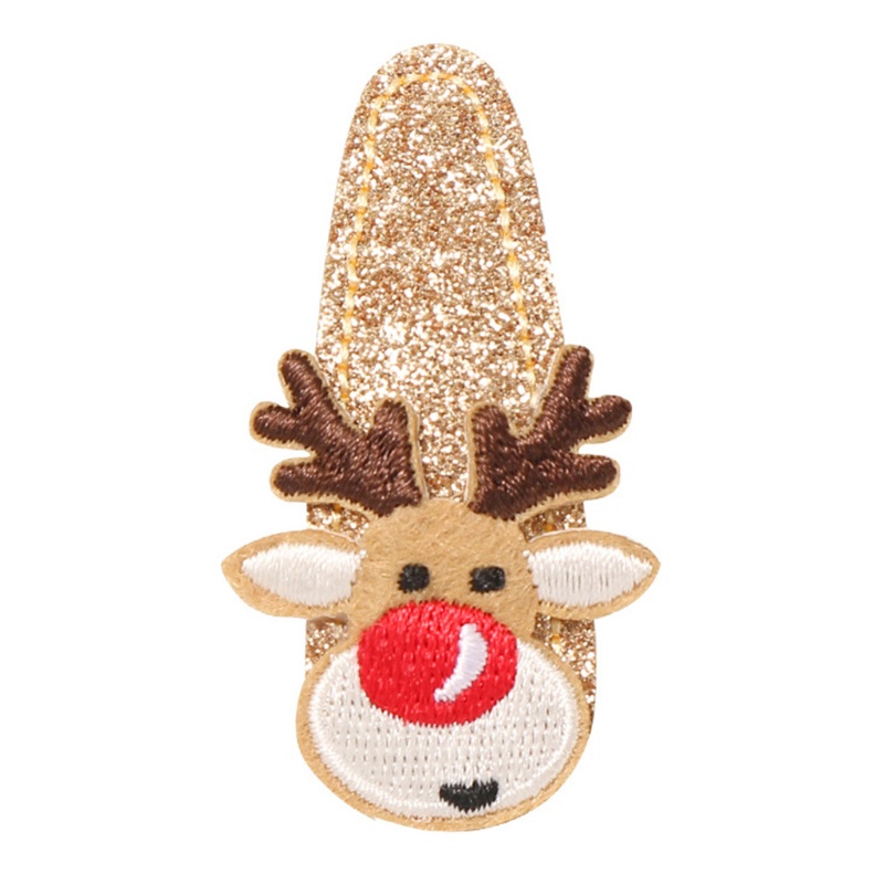 Kẹp Tóc Đính Kim Sa Lấp Lánh Phong Cách Giáng Sinh