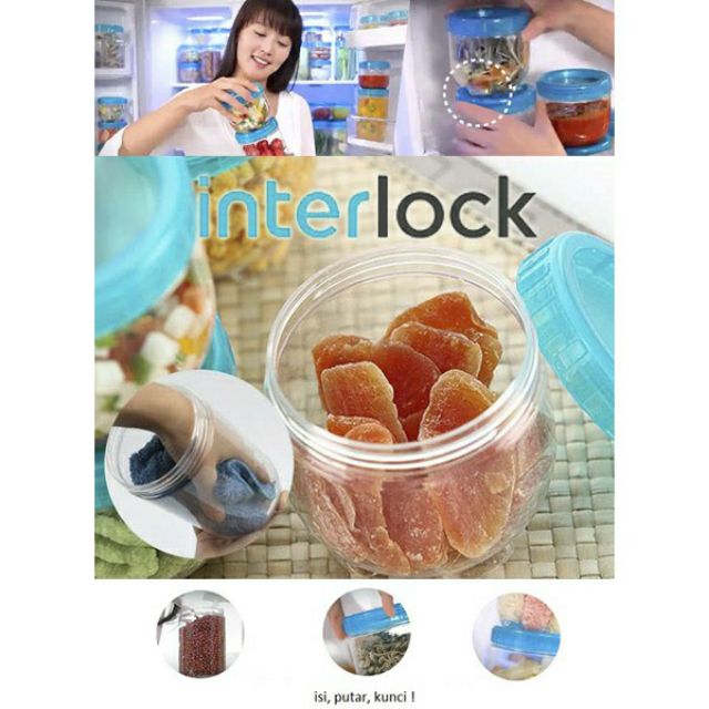 Bộ 4 Hộp Interlock 500ml Lock&amp;Lock INL301S2