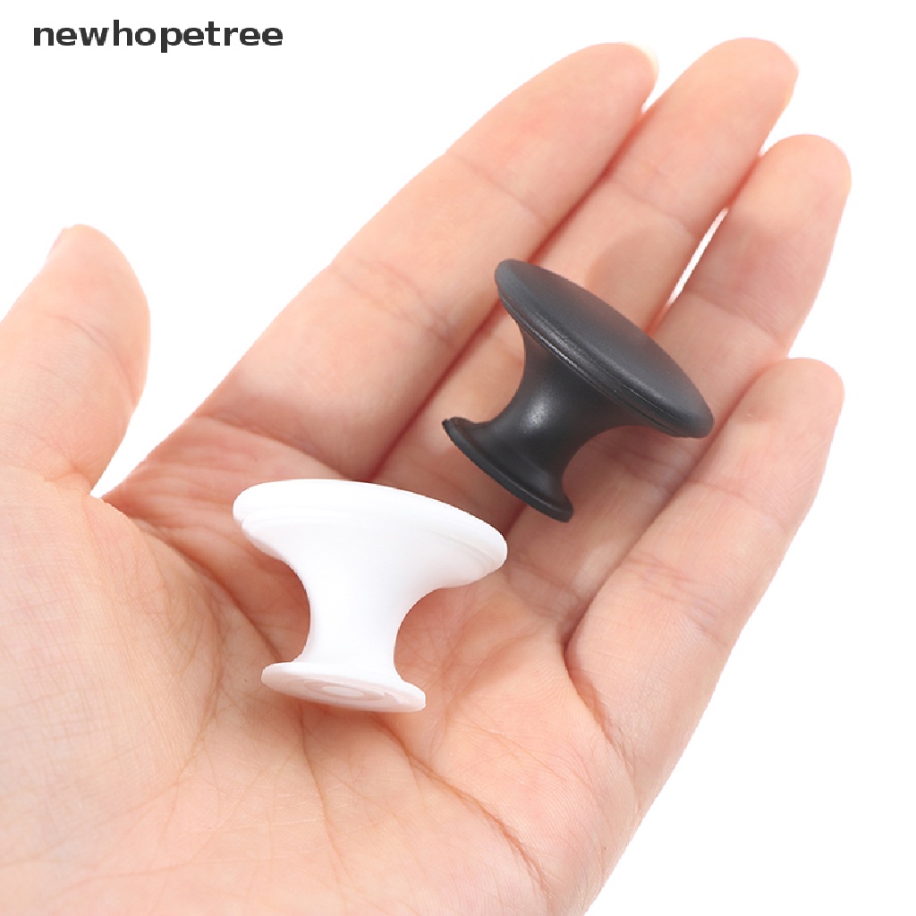 Tay Nắm Ngăn Kéo Tủ Hình Tròn Bằng Nhựa Có Ốc Vít Đơn Giản