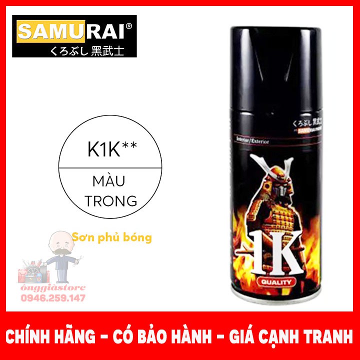 SƠN SAMURAI PHỦ BÓNG K1K - KEO BÓNG TỐT