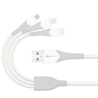 Dây cáp sạc nhanh USB WeCool 3 trong 1 Type-C/ Micro USB/ dài 1m