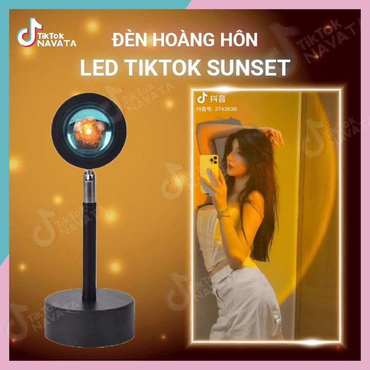 Đèn led hoàng hôn đèn Tiktok trang trí mặt trời đỏ chuyên quay video chụp ảnh - Led Sunset / Sunset Red / Rainbow
