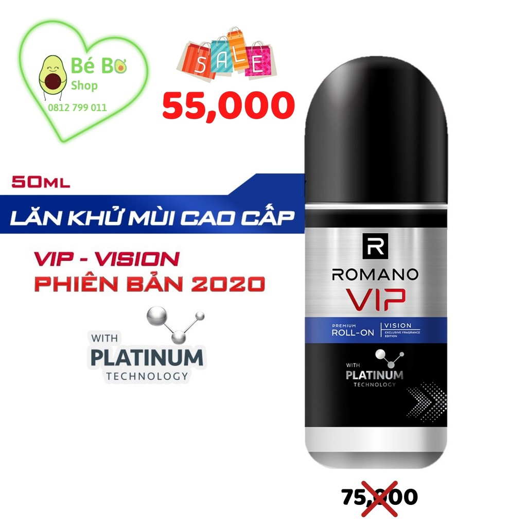 LĂN KHỬ MÙI ROMANO VIP 50ml