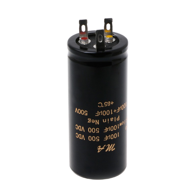 Tụ điện khuếch đại âm thanh 100uf 50+50uf 32+32uf 500V tiện dụng