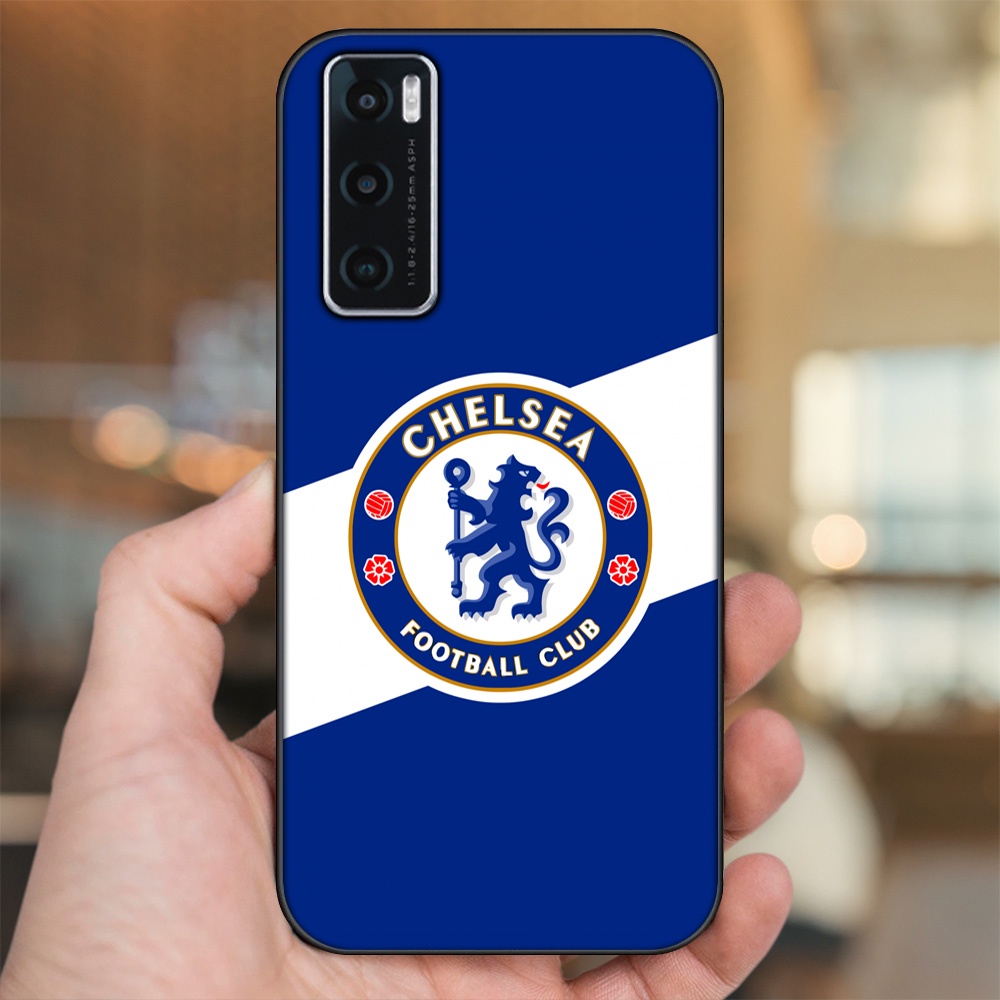 Ốp lưng Vivo V20 SE viền đen in hình Chelsea FC