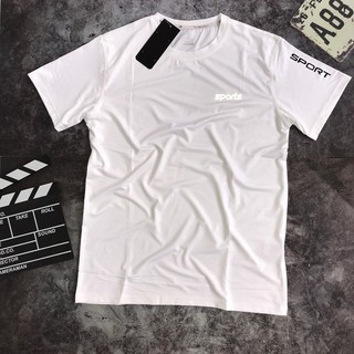 Áo thể thao nam cộc tay- Áo thun lạnh nam in vân SPORT LOẠI 1