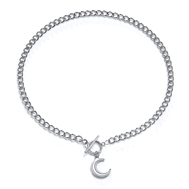 Vnox vòng cổ Mặt Trăng Khuyết Phong Cách Boho Thời Trang