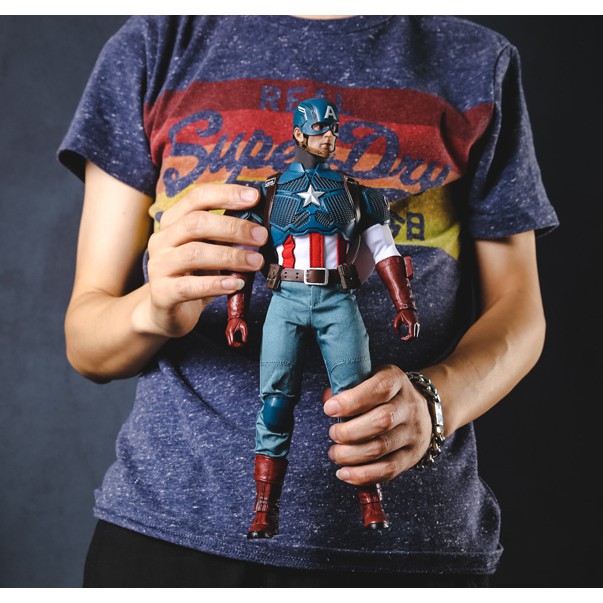 [Có Clip] Mô hình Cap Captain America 1/6 cử động khớp empire toy, crazy toy - Avengers