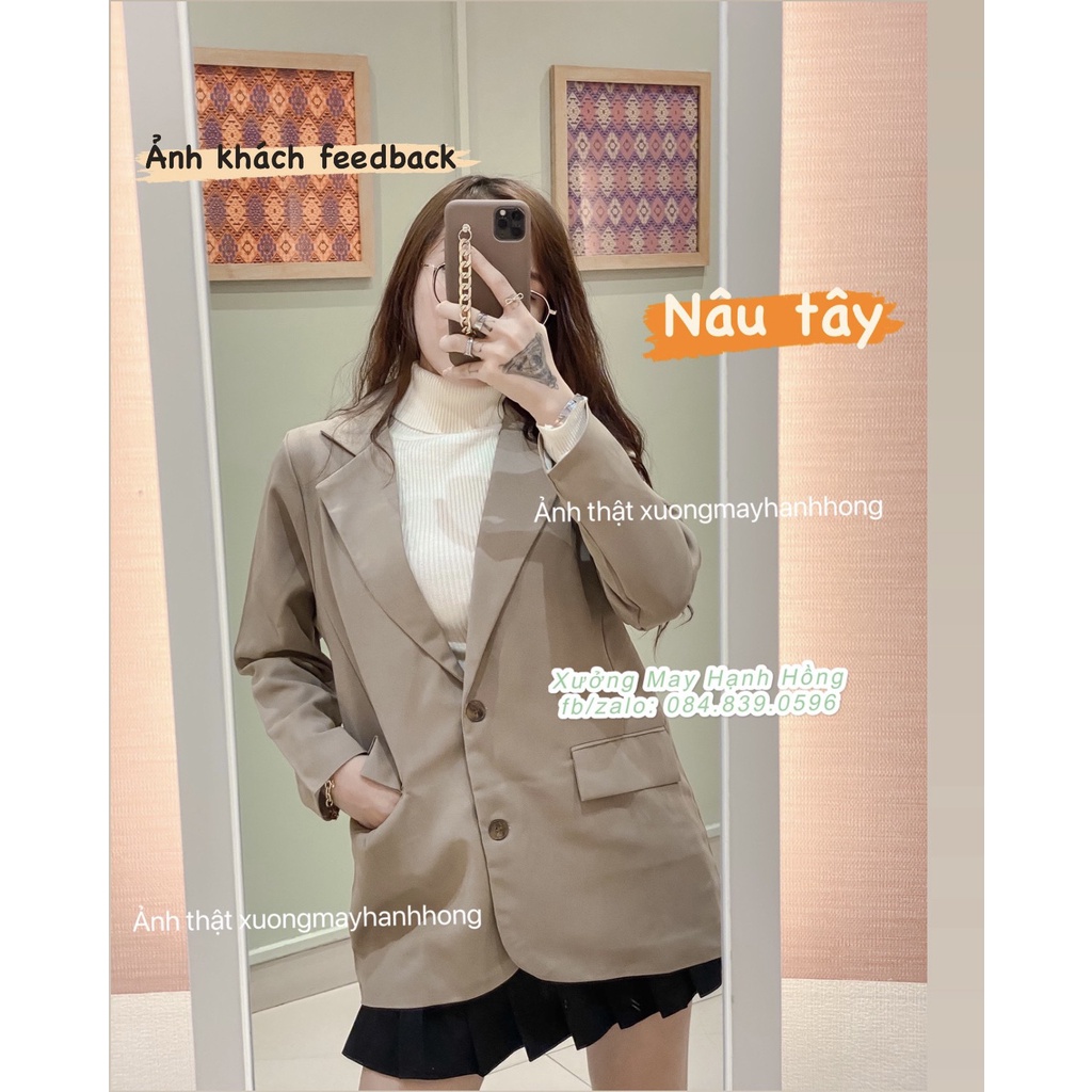 Áo blazer kẻ hàn quốc nhiều mẫu kèm ảnh thật