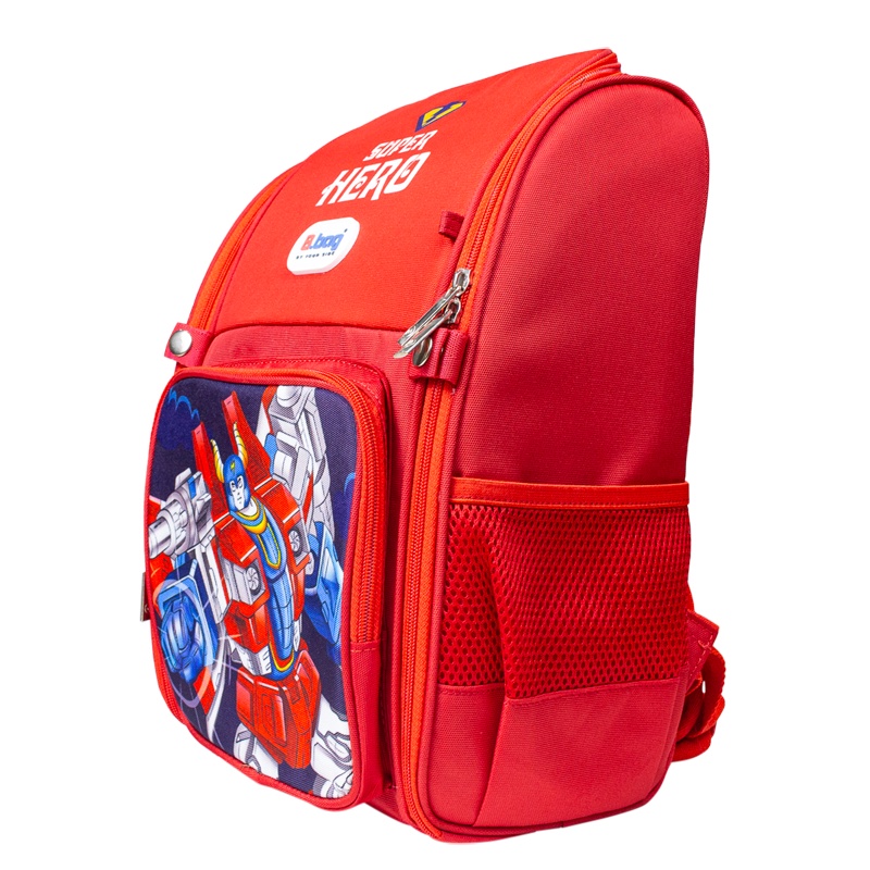 Balo B.bag Chống Gù Adventure Box-Super Hero B-12-114 Đỏ