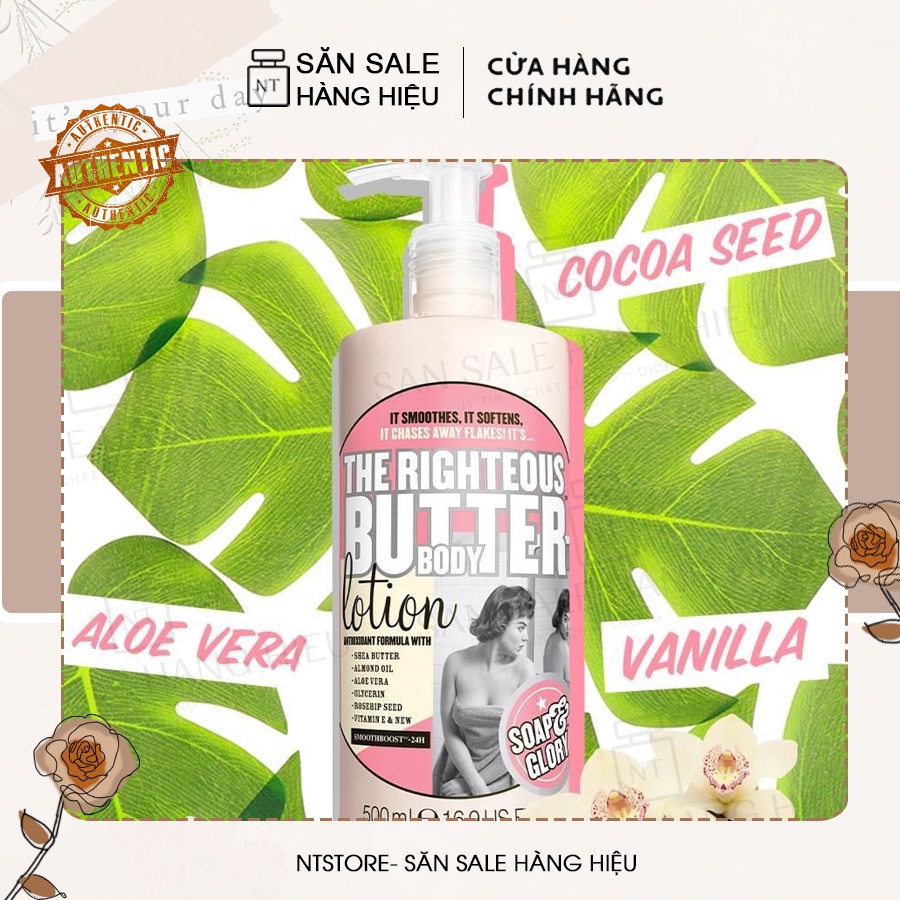 Body Lotion righteous butter body soap and glory siêu mềm mịn, mướt, thơm chất ngất