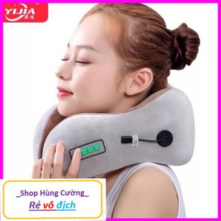 Gối massge kẹp cổ chữ U dùng cho người đau, mỏi Cổ, Vai, Gáy