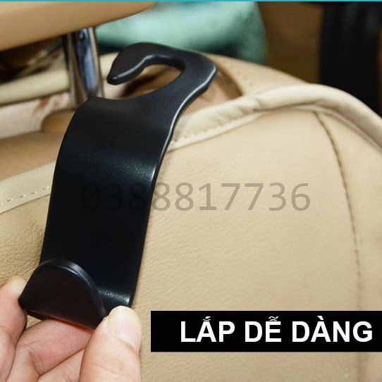 Móc treo đồ gắn ghế ngồi xe hơi bằng PP dẻo chịu lực tốt