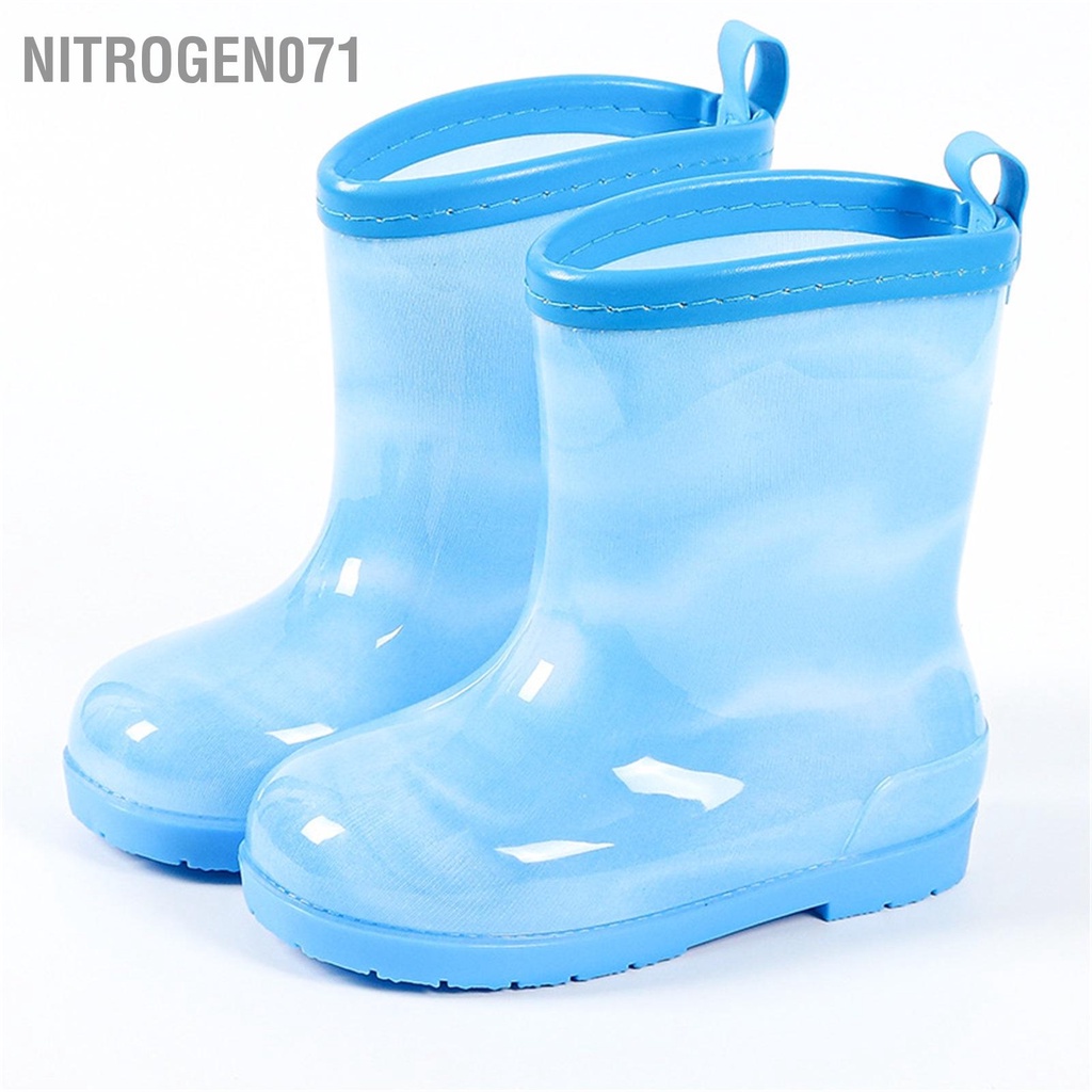 Nitrogen071 1 đôi Giày đi mưa cho trẻ em Bốn mùa Universal dành Cầu vồng không trơn trượt thoáng khí thấm nước