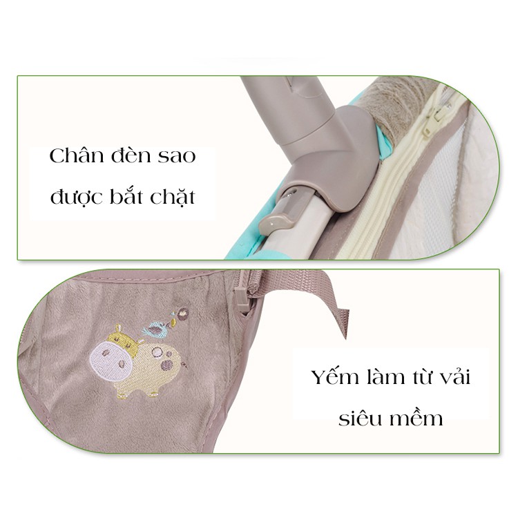 Nôi Rung Tự Động Cho Bé - Nôi Ingenuity Moonlight Rocking Sleeper (nôi rung tự đông cho bé có nhạc và ánh sáng) Mỹ