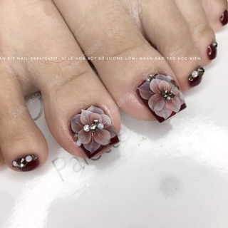 Hoa bột chân- hoa nổi gắn móng chân ( giá 1 bông)