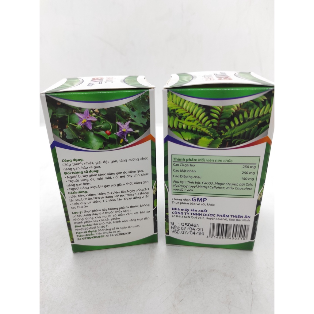 Giải Độc Gan Cà gai leo Tatra Lọ 60 viên