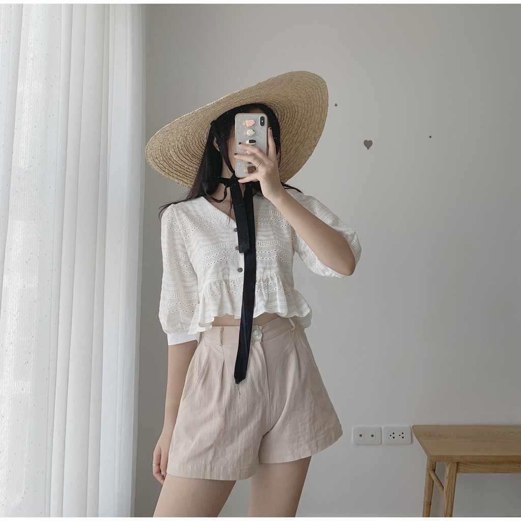 Quần đùi đũi nhăn QB166 1994closet | BigBuy360 - bigbuy360.vn