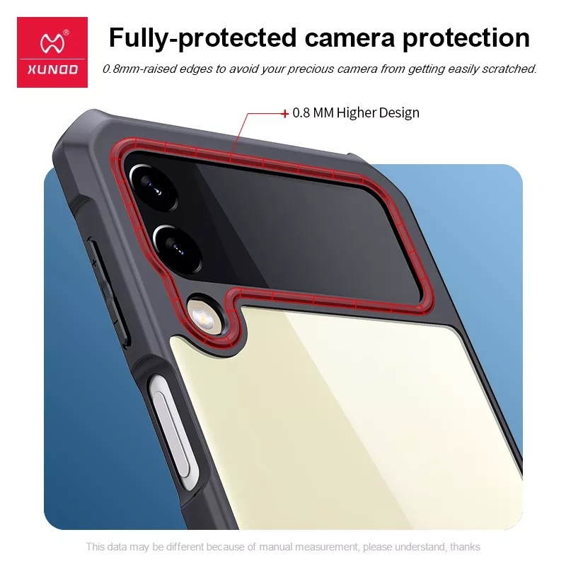 Ốp lưng Samsung Galaxy Z Flip3 5G hiệu Xundd lưng trong viền màu chống sốc chống va đập