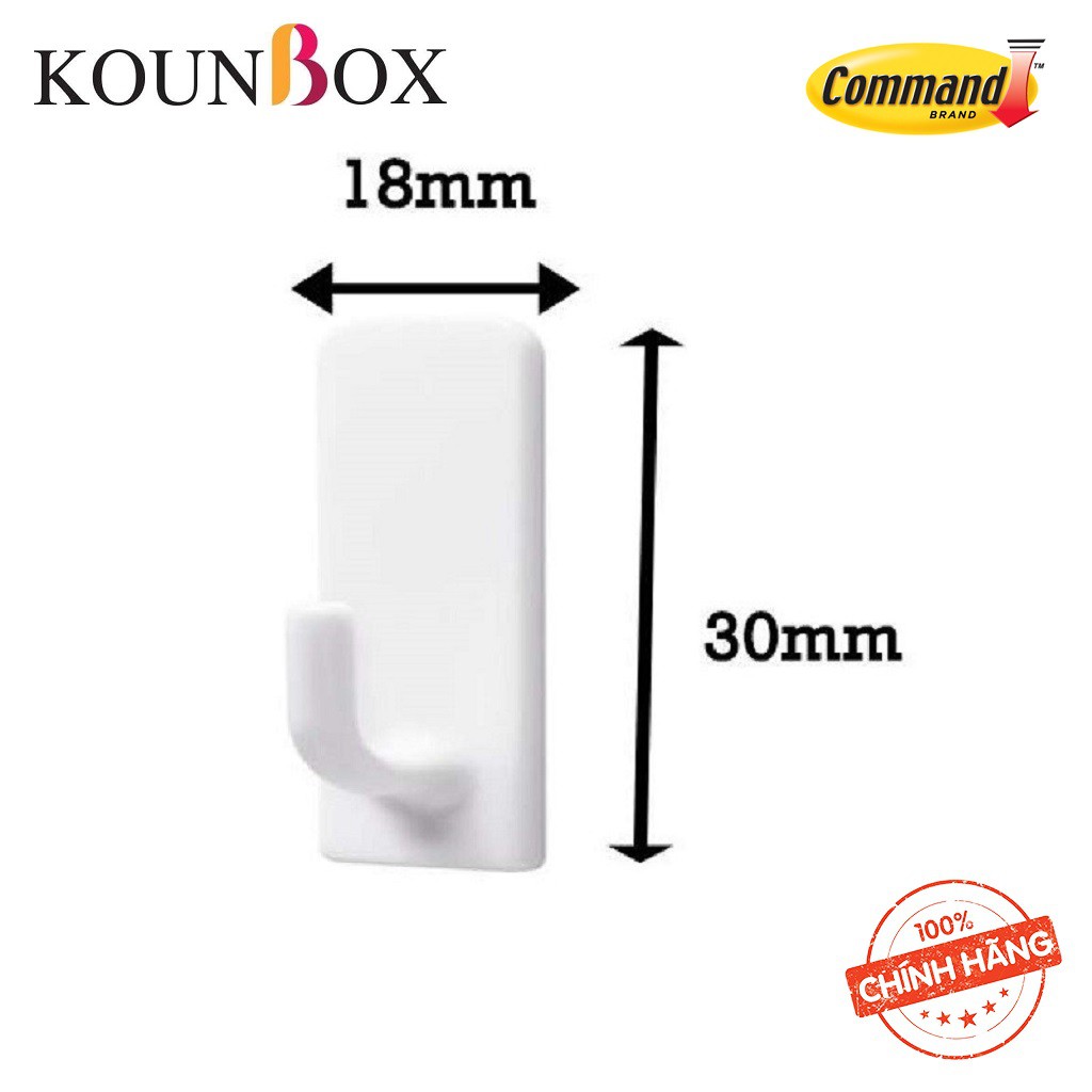 Móc dán tường vuông Command 3M 17502 - 225gr