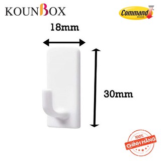 Móc dán tường vuông Command 3M 17502 - 225gr (vỉ 3 cái)