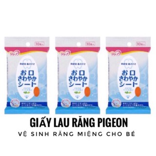 Combo (12 gói) Khăn Giấy Lau Răng Pigeon Nhật Bản