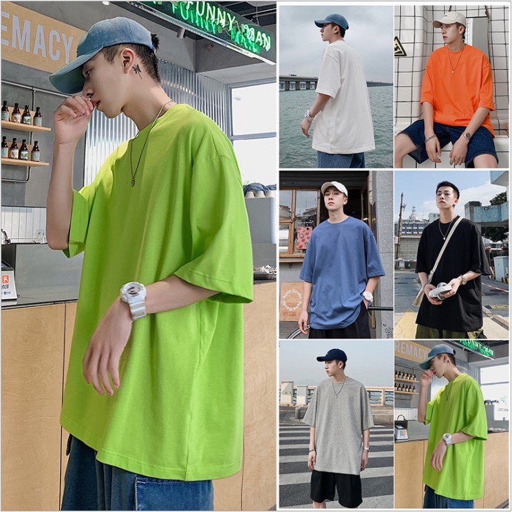 Áo Thun Nam Nữ TRƠN UNISEX form rộng tay lỡ - Kiểu áo phông nữ thun Cotton 4 chiều RÔ STORE ATT