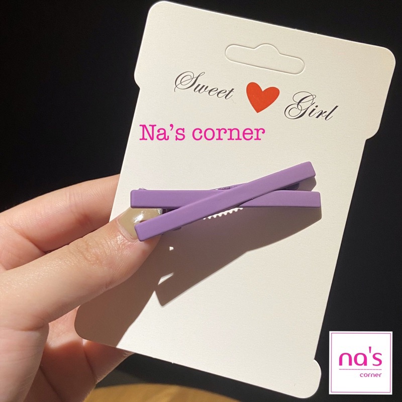 Kẹp tóc mái nhựa chữ X màu đẹp