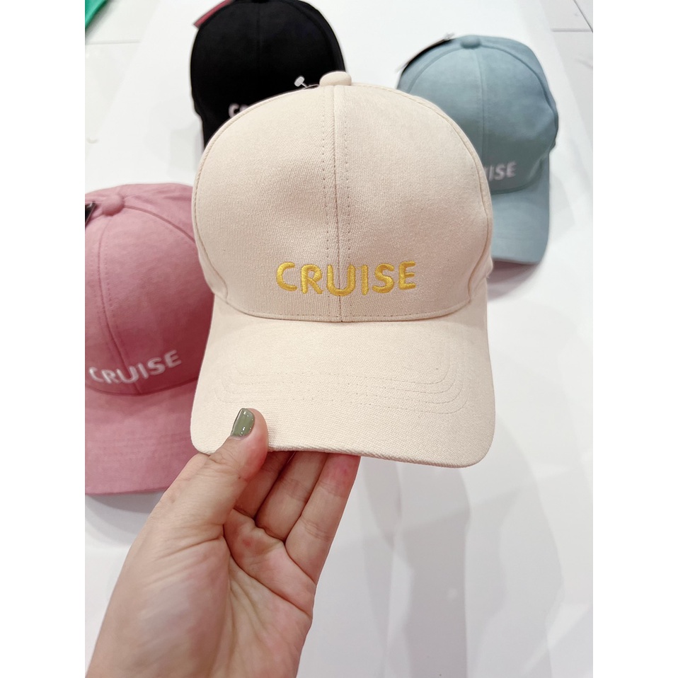 Mũ lưỡi trai ❤️ Nón kết thêu chữ CRUISE chất kaki cao cấp form unisex nam nữ N1