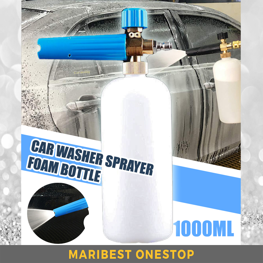 FB4550 1000ML CAR WASHER SPRAYER FOAM BOTTLE WITH 1/4“ QUICK CONNECTOR FOR PRESSURE CAR WASHER SPRAYER GUN