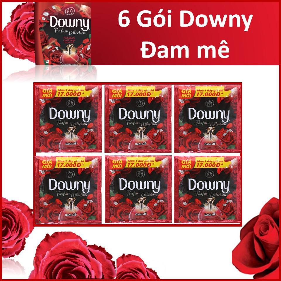 Set 6 gói nước xả vải Downy Đam mê 6X20ml