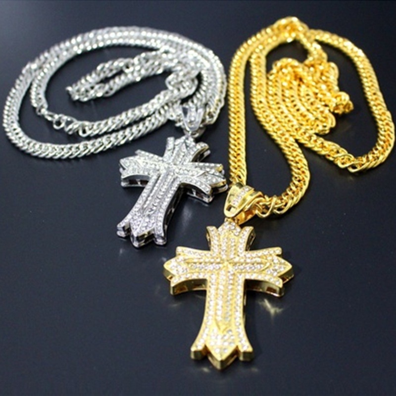Vòng cổ Kim Loại Mặt Thánh Giá 3D Độc Đáo
