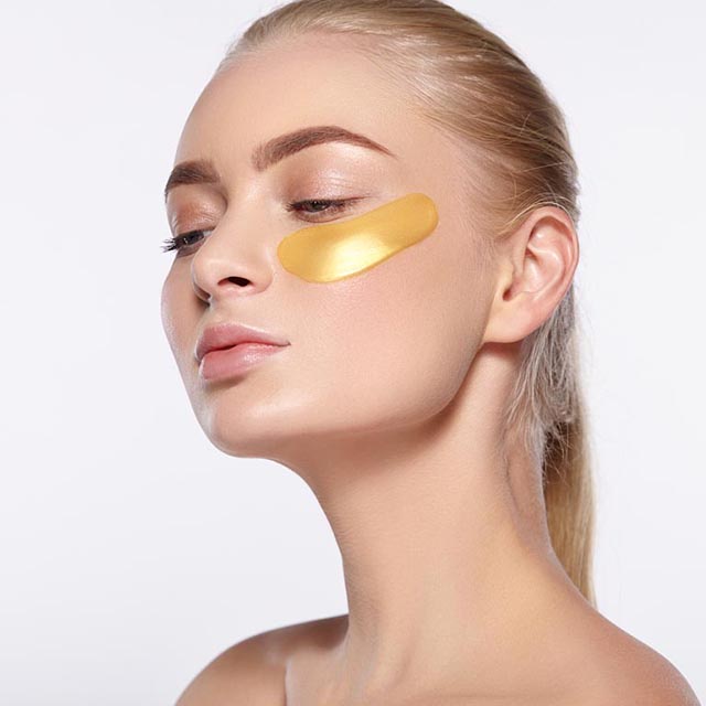 Hộp mặt nạ mắt tinh chất vàng Collagen Luxury Gold Hydrogel Eye.