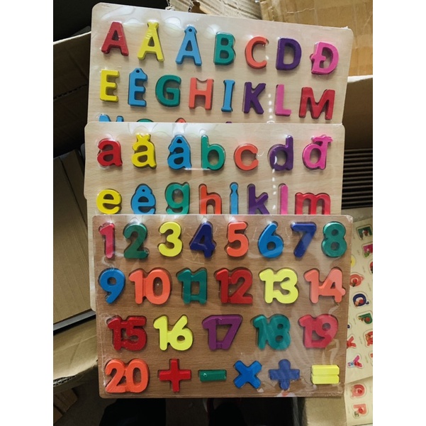 Bảng núm gỗ, đồ chơi gỗ phát triển trí tuệ cho bé các loại