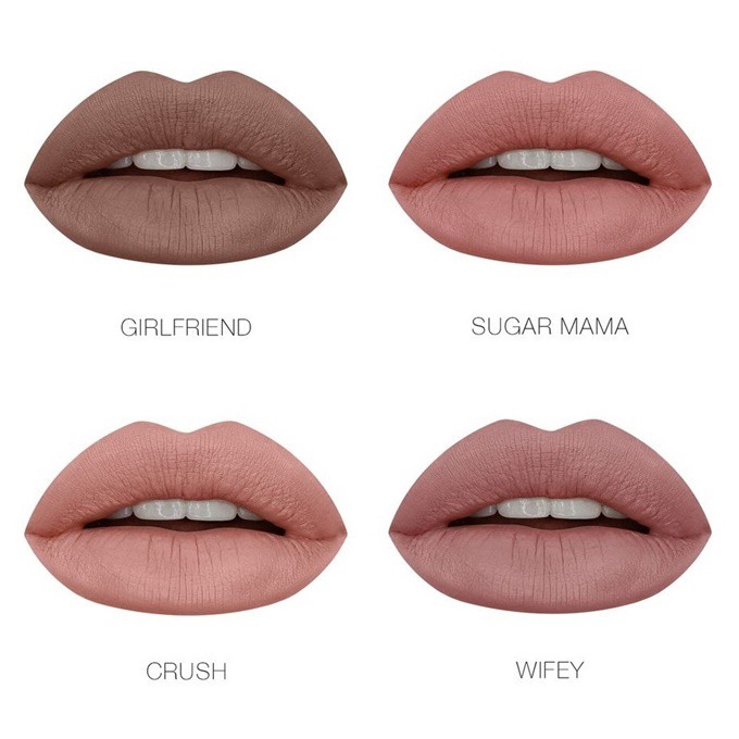 1 Set (Contents) Set 4 Lọ Son Kem Huda Beauty Màu Lì Minis | BigBuy360 - bigbuy360.vn