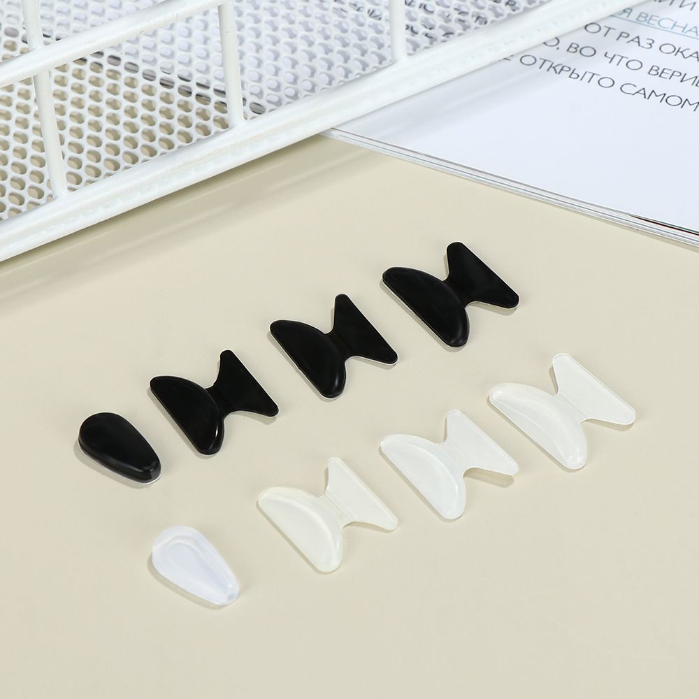 Cặp đệm mũi bằng silicon mềm tự dính chống trượt nhiều màu cho mắt kính