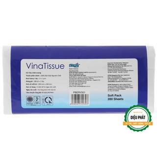 ⚡️ Khăn Giấy Lụa PREMIER VinaTissue 2 Lớp Gói 280 Tờ