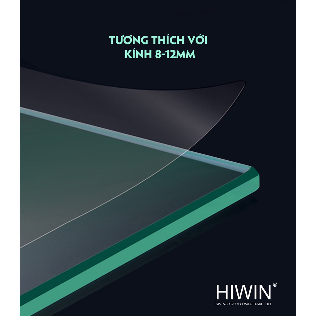 Bộ phụ kiện vách tắm kính kết cấu 90 độ kính - kính SUS304 Hiwin PKF-90KK