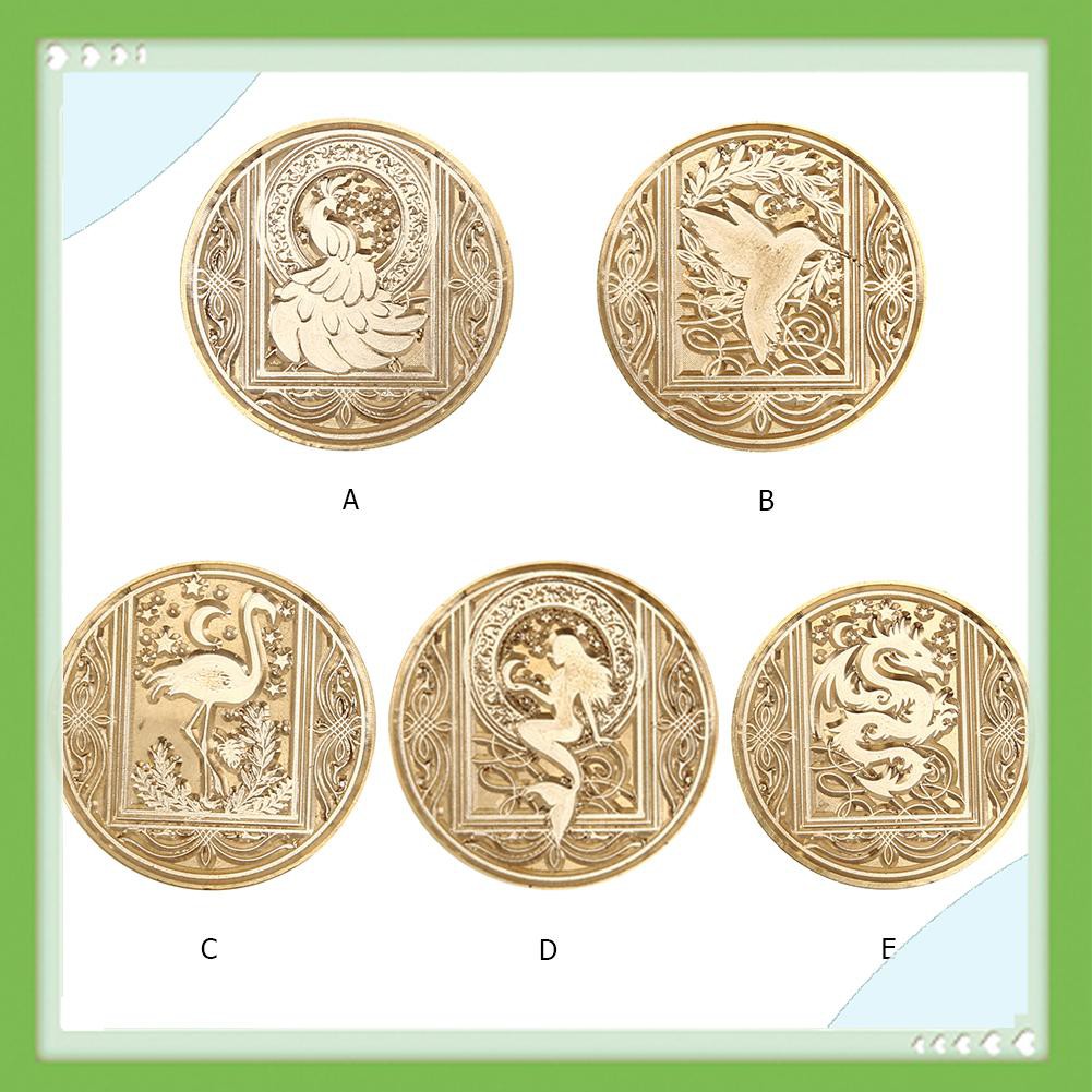 Đầu Con Dấu Sáp Bằng Đồng Hình Ngôi Sao / Động Vật Phong Cách Vintage Cổ Điển Sử Dụng Trang Trí Diy