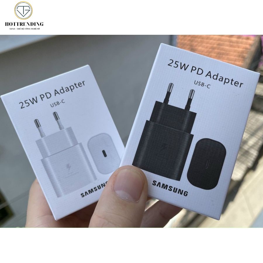 Bộ Sạc nhanh Samsung 25W Cổng Type C chính hãng Note 10 Note 20 A71, A70, A80, A90, S20, S20+, S20 Ultra
