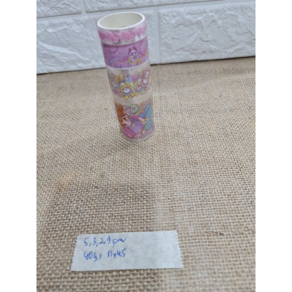 Set 4 cuộn washitape- sticker trong suốt nhiều size từ khổng lồ đến size vừa, mẫu đẹp