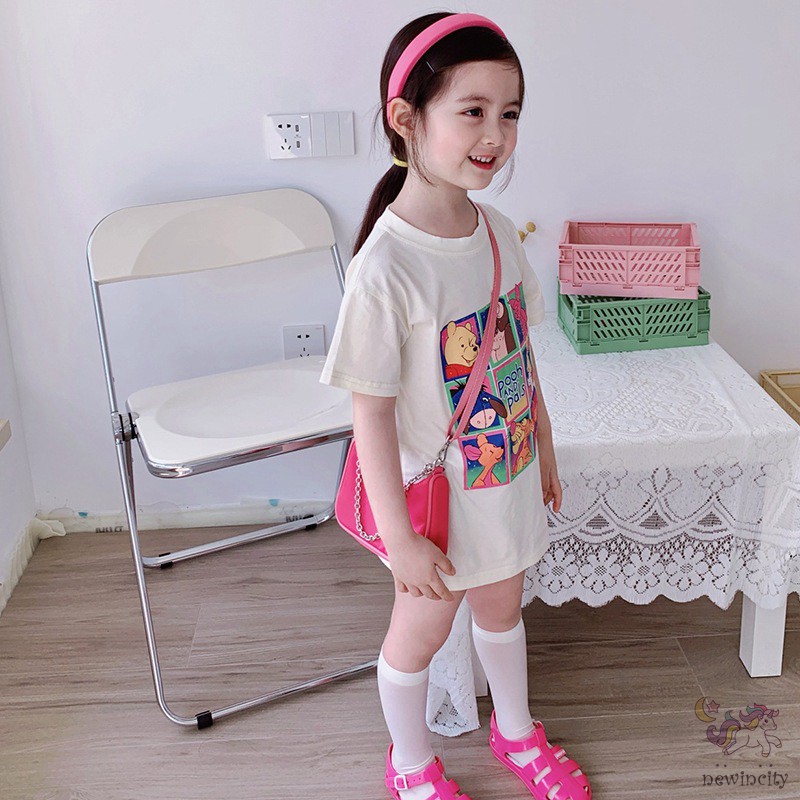 Váy In Họa Tiết Hoạt Hình Đáng Yêu Dành Cho Bé Gái